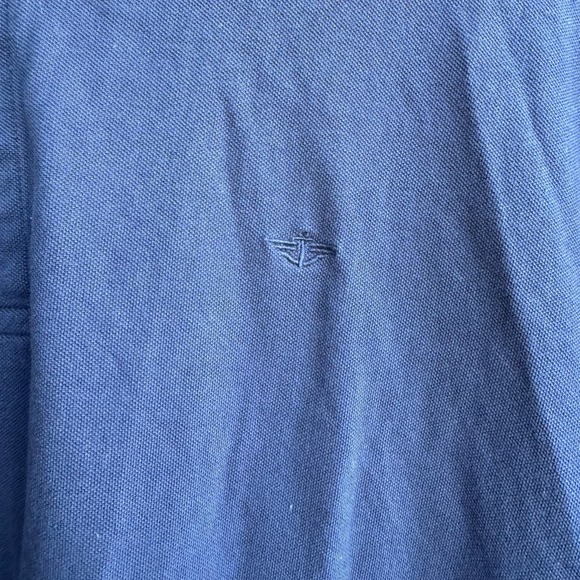 Dockers Men's Navy Blue Short Sleeve Collared Golf Polo Shirt Size2XLT - Picture 2 of 4